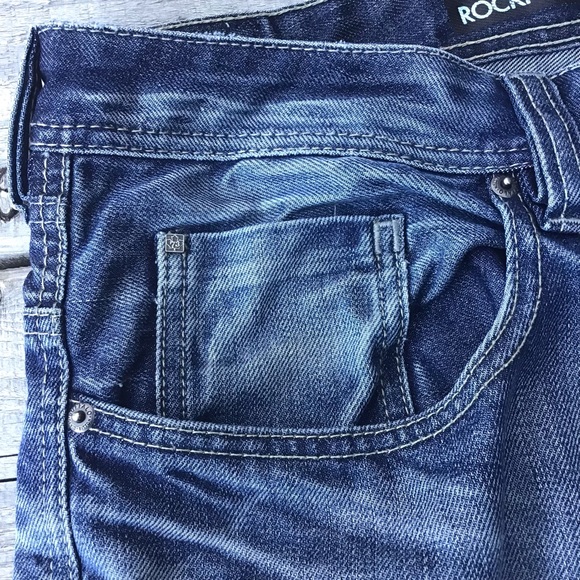 BUFFALO | Rock for Freedom Button Fly Jeans 38x35 Long Legs - Picture 5 of 14